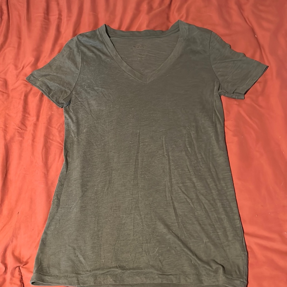 Olive Green V-Neck